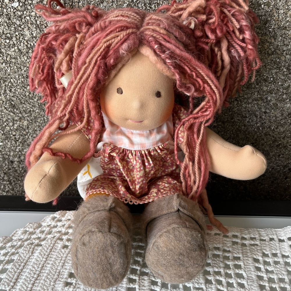 Hand made in Canada Bamboletta sitting Friend Doll